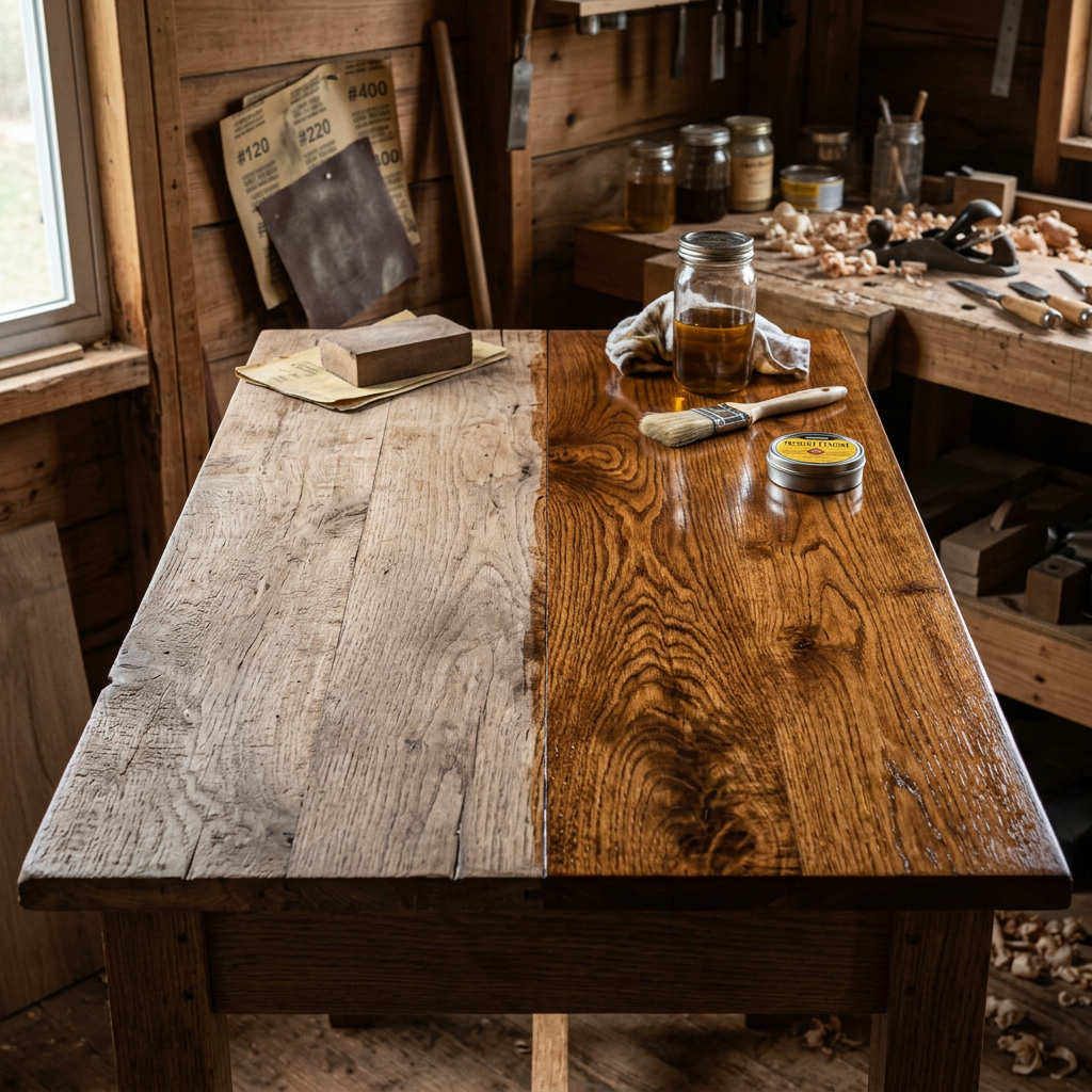 Choosing wood for projects showing wood finishing results