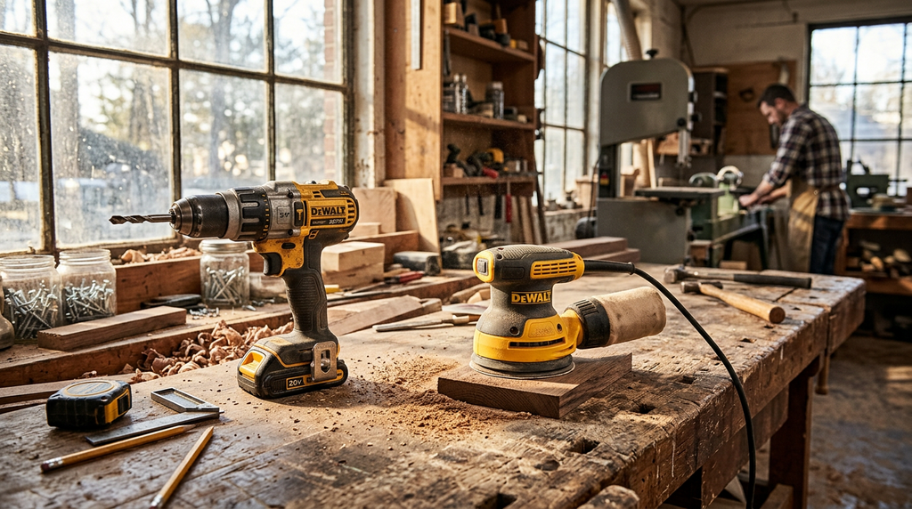 beginner woodworking tools power tools drill and sander