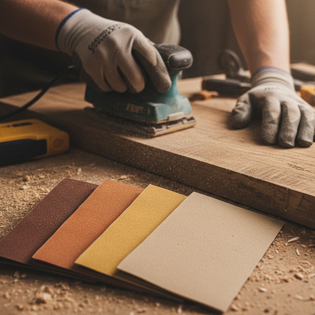 Proper sanding using finishing techniques for woodworking before applying stain